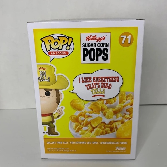 Vaulted Big Yella Sugar Corn Pops Funko Shop Exclusive Pop 2019 Funko Pop - Picture 5 of 7